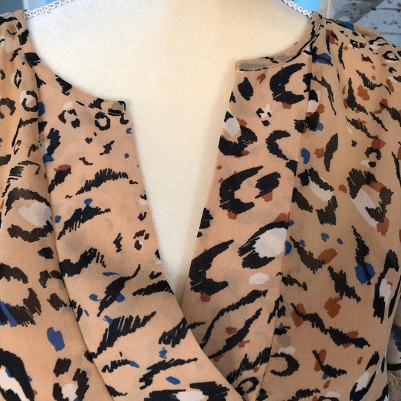 #Animal print dress with slip attached underneath. - Picture 2 of 8